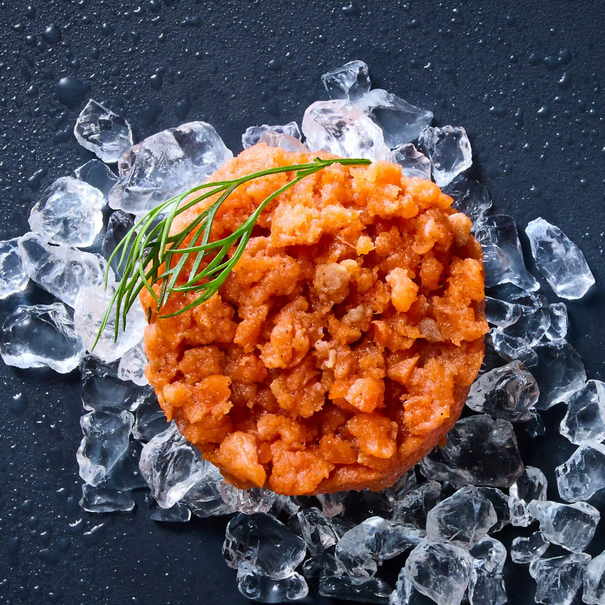 Alaska-Wildlachs Tatar: Aus geräuchertem Alaska-Rotlachs